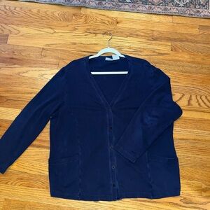 Cabin Creek Dark Blue Cotton Cardigan